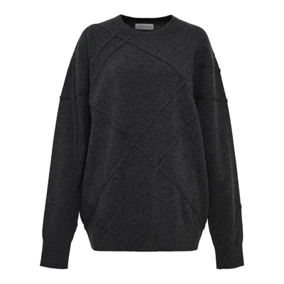 Dries Van Noten Criss Cross Knit Top In Black