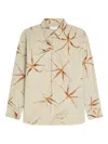 Dries Van Noten Floral Long Sleeve Tulip Print Top In Brown