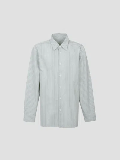 Dries Van Noten Croom 3021 Mini Woven Shirt In Blue