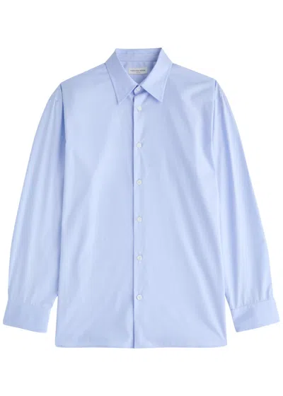 Dries Van Noten Croom Cotton-poplin Shirt In Blue