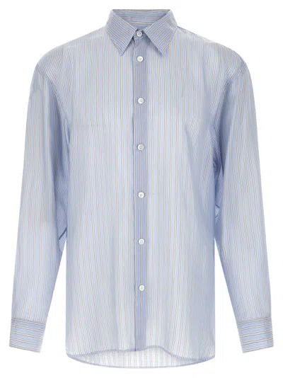 Dries Van Noten Croom Striped Long Sleeve Shirt Buttoned Collar In Multi
