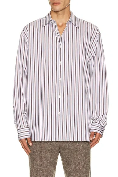 Dries Van Noten Croom Striped Cotton-poplin Shirt In Multi
