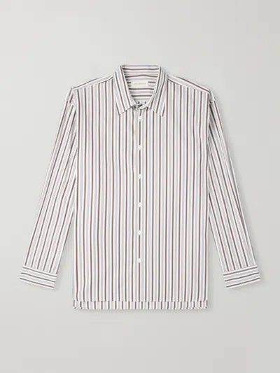 Dries Van Noten Croom Striped Cotton-poplin Shirt In Multi
