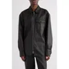 Dries Van Noten Croomson Coated Denim Jacket In Black