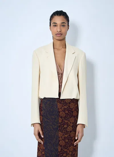 DRIES VAN NOTEN CROP SINGLE-BREASTED BLAZER