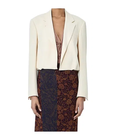 DRIES VAN NOTEN CROP SINGLE-BREASTED BLAZER