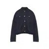 Dries Van Noten Cropped Cotton Jacket With Textured Finish In Animal Print