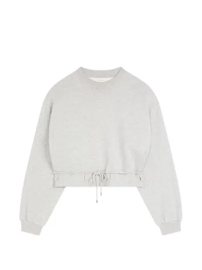 Dries Van Noten Cropped Sweatshirt In White