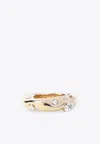 Dries Van Noten Crystal-embellished Ring In Gold