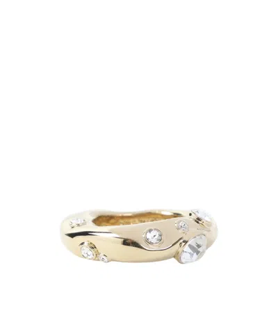 Dries Van Noten Crystal Ring In Yellow