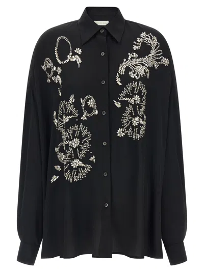 Dries Van Noten Crystal-embellished Blouse In Multi