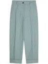 DRIES VAN NOTEN CUFFED CROPPED TROUSERS