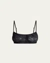 Dries Van Noten Cutie Lace Scoop Bralette In Black
