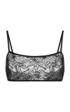Dries Van Noten Cutie Stretch-lace Bra Top In Black