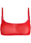 Dries Van Noten Cutie Stretch-silk Chiffon Bra Top
