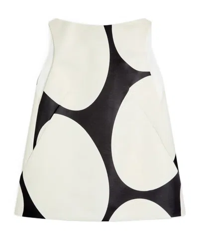 Dries Van Noten Dabel Giant Egg Satin Mini Dress In White