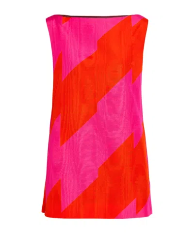 Dries Van Noten Dabel Printed Cotton-blend Mini Dress In Red