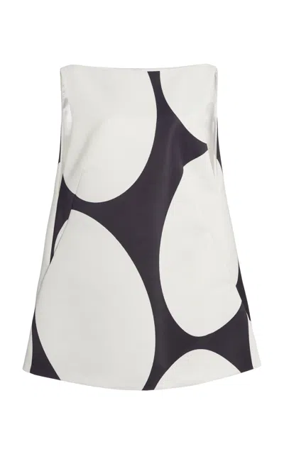 Dries Van Noten Dabel Printed Duchess-satin Mini Dress In Multi
