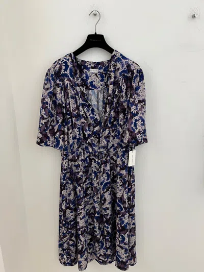 Dries Van Noten Daffie Dress In Blue
