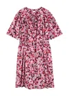 Dries Van Noten Daffie Printed Midi Dress In Red