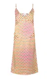 Dries Van Noten Daliya Polka-dot Silk-satin Midi Dress In Multi