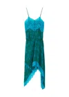 DRIES VAN NOTEN DRIES VAN NOTEN DALLIE SEMI-SHEER CHIFFON MIDI DRESS