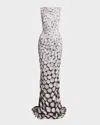 Shop Dries Van Noten Danama Sleeveless V'd Back Gown In Dark Brown