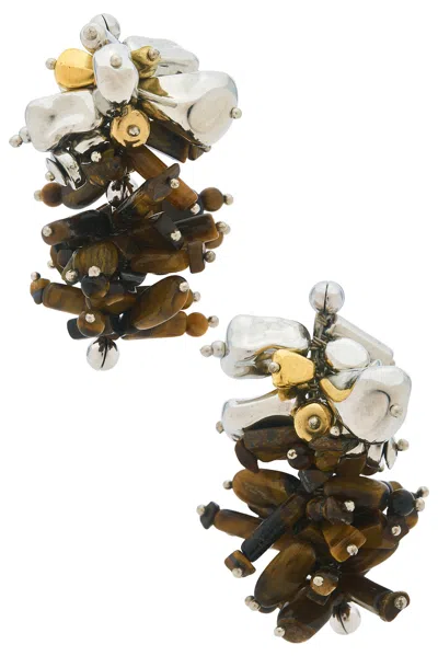 Dries Van Noten Dangle Earrings In Brown