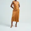 Dries Van Noten Daring Dress In Light Rust In Multi