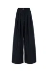 Dries Van Noten Indigo High-waisted Wide-leg Jeans With Exaggerated Length In Black