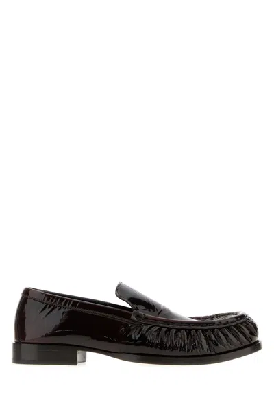 Dries Van Noten Dark Brown Leather Loafers