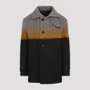 Dries Van Noten Dark Brown Wool Ranner Bis Coat In Dark Brown