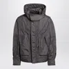 Dries Van Noten Zip-up Bomber Jacket With Hood In Black