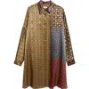 Dries Van Noten Womens Dessin A Printed Relaxed-fit Silk Midi Dress In Multi