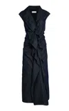 Dries Van Noten Davyl Denim Midi Dress In Blue