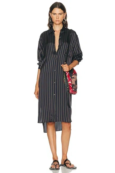 Dries Van Noten Dayley Shirt Dress In Black