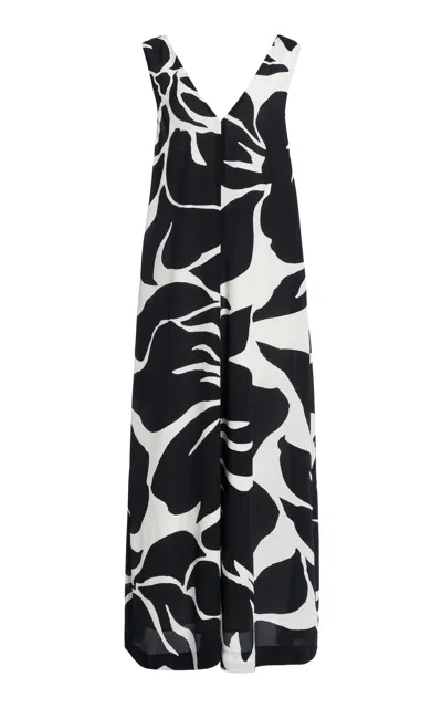 Dries Van Noten Dea Printed Crepe Midi Dress In Multi
