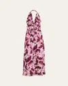 Dries Van Noten Deana Tiered-drawstring Halter Ankle Dress