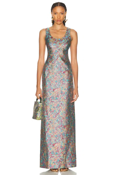Dries Van Noten Debant Dress In Gray