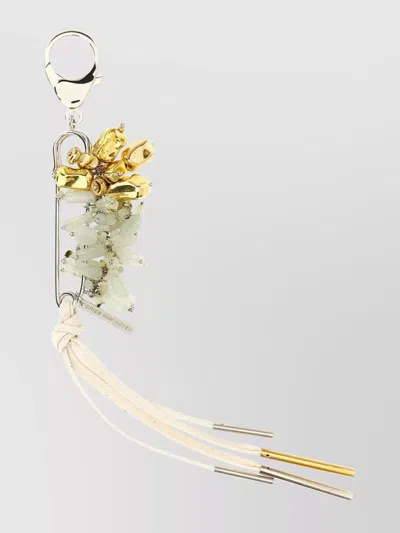 DRIES VAN NOTEN DECORATIVE BROOCH FEATURING BEADED DESIGN