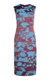 Dries Van Noten Delavina Floral-jacquard Knee-length Dress In Multi