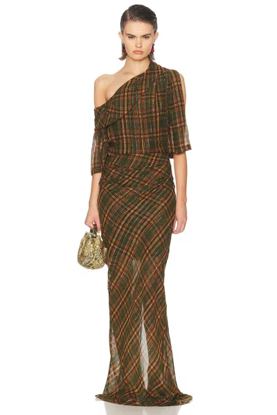 Dries Van Noten Dellae Dress In Brown