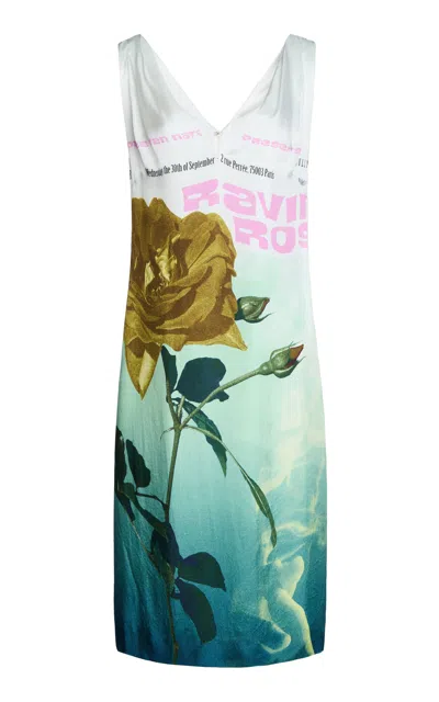 Dries Van Noten Delora Printed Midi Dress In Multi