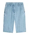 Dries Van Noten Blue Tailored Denim Shorts In Blue