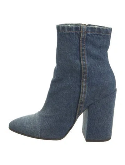 Pre-owned Dries Van Noten Denim Boots In Blue