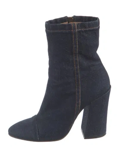 Pre-owned Dries Van Noten Denim Boots In Blue