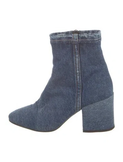 Pre-owned Dries Van Noten Denim Boots In Blue