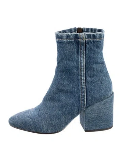 Pre-owned Dries Van Noten Denim Boots In Blue