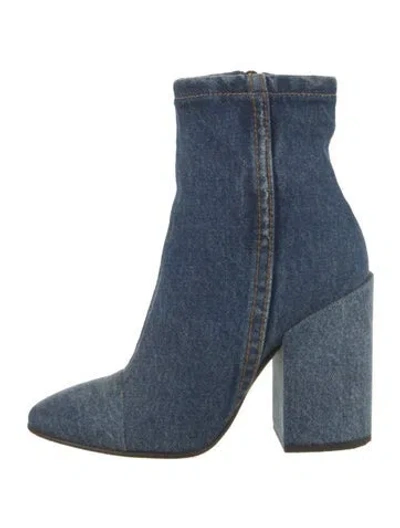 Pre-owned Dries Van Noten Denim Boots In Blue