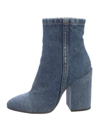 Pre-owned Dries Van Noten Denim Boots In Blue
